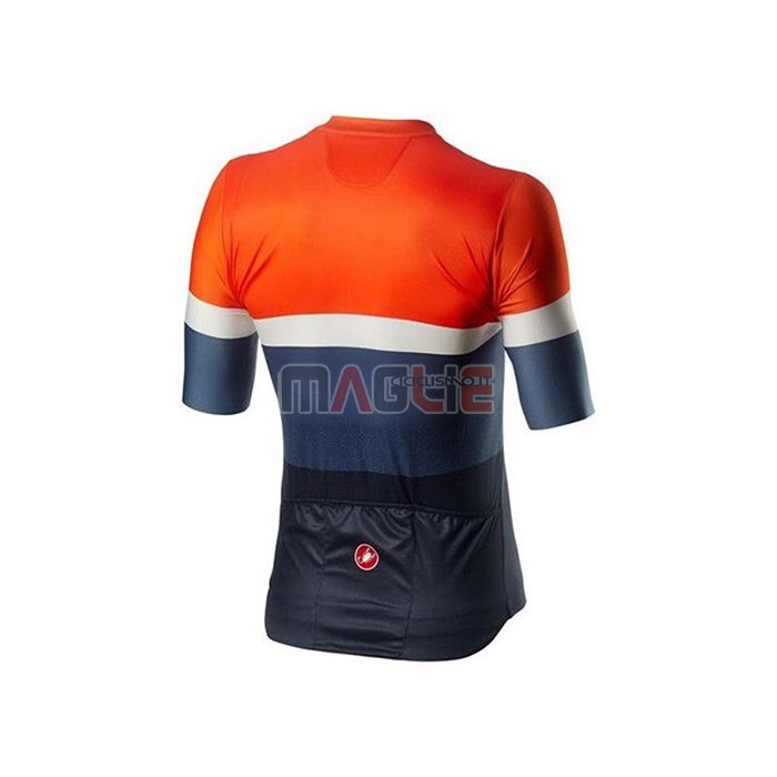 Maglia Castelli Manica Corta 2020 Arancione Bianco Blu - Clicca l'immagine per chiudere