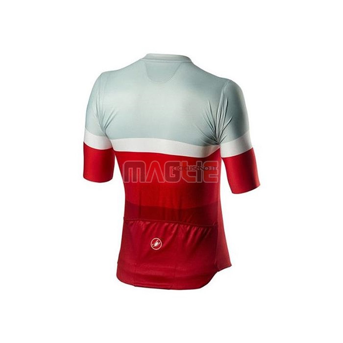 Maglia Castelli Manica Corta 2020 Grigio Rosso