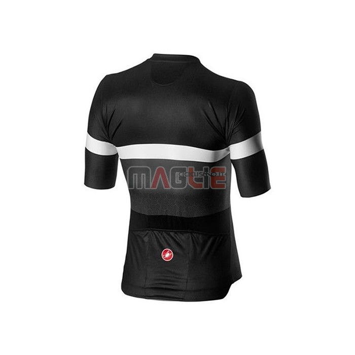 Maglia Castelli Manica Corta 2020 Nero Bianco