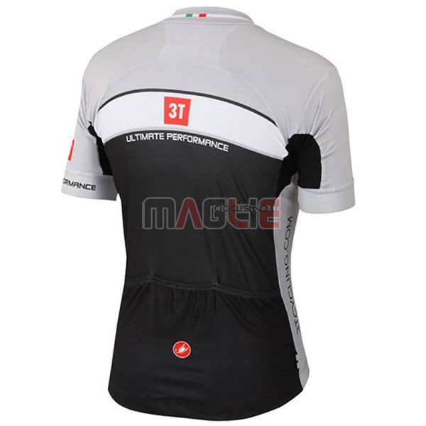 Maglia Castelli 3T Manica Corta 2017 Grigio e Nero