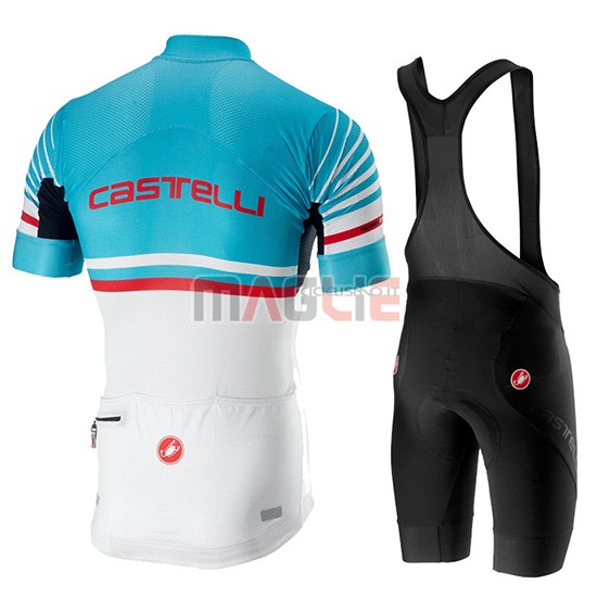 Maglia Castelli Free AR 4.1 Manica Corta 2019 Celeste Bianco