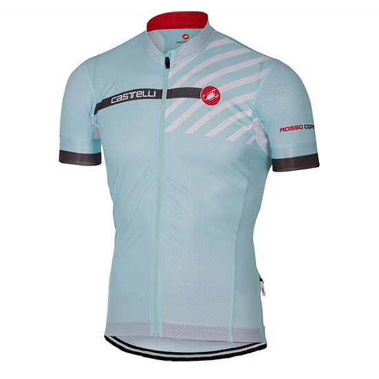 Maglia Castelli Manica Corta 2017 azzurro