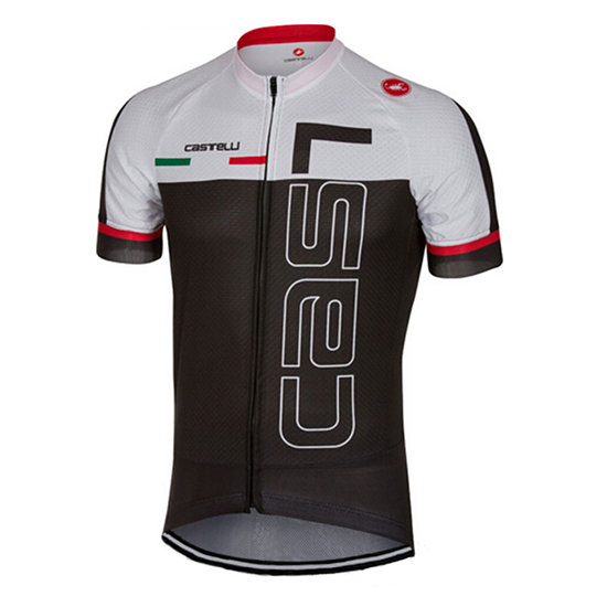 Maglia Castelli Manica Corta 2017 bianco e nero