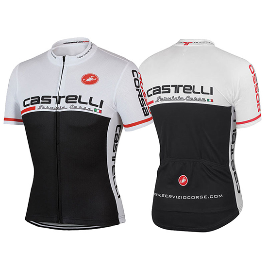 Maglia Castelli Manica Corta 2017 nero e bianco - Clicca l'immagine per chiudere