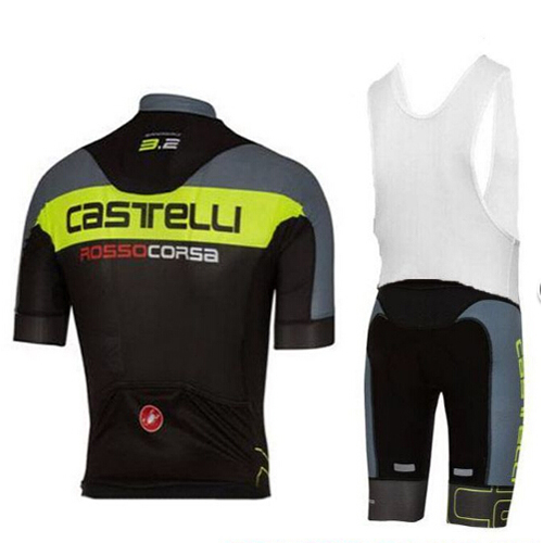 Maglia Castelli Manica Corta 2017 verde e nero