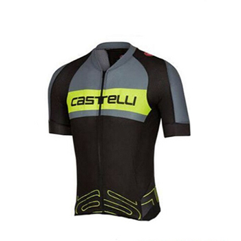 Maglia Castelli Manica Corta 2017 verde e nero