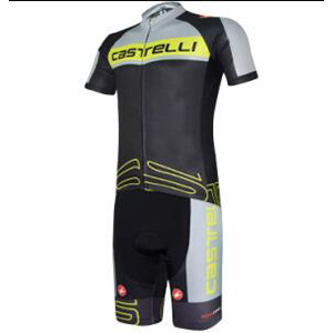 Maglia Castelli Manica Corta 2017 verde e nero