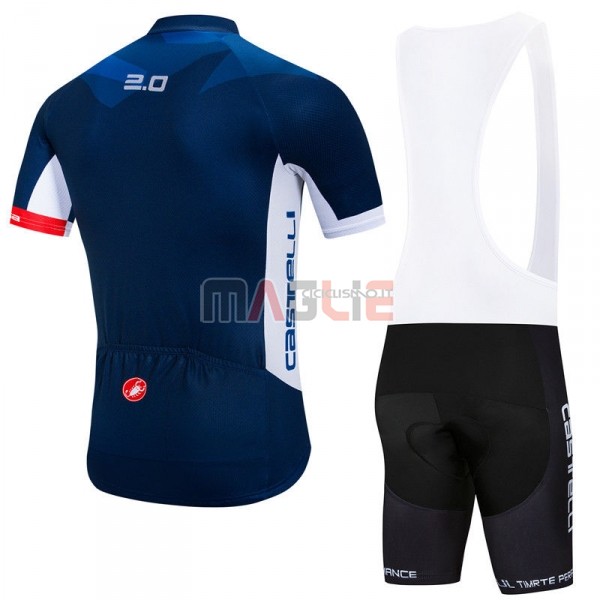 Maglia Castelli Manica Corta 2018 Spento Blu