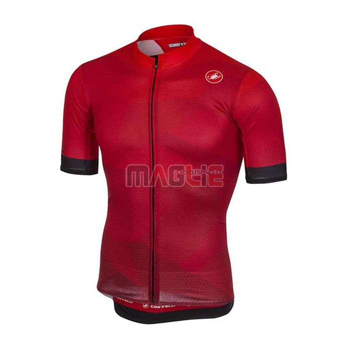 Maglia Castelli Manica Corta 2020 Rosso