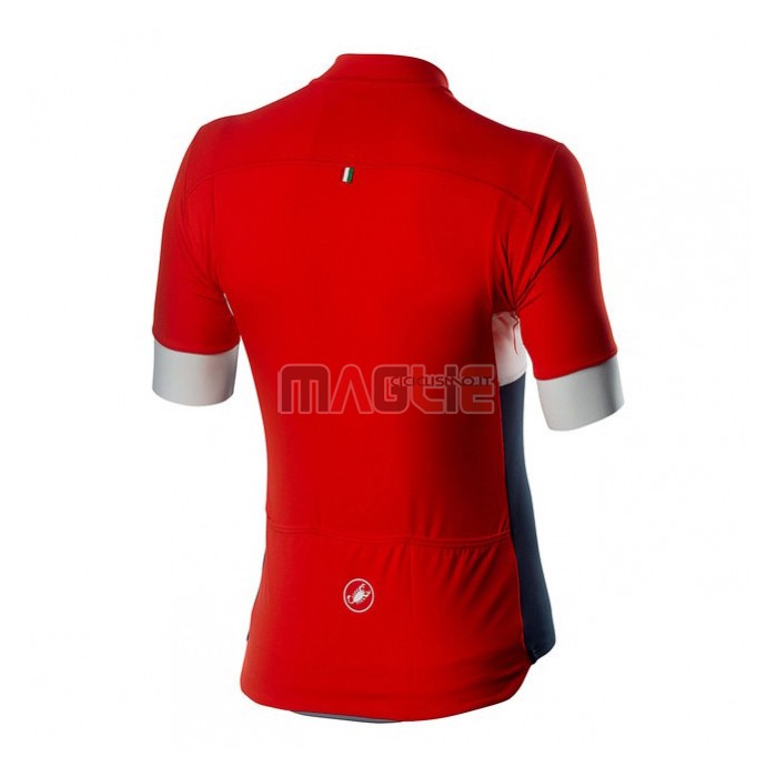 Maglia Castelli Manica Corta 2020 Rosso Blu