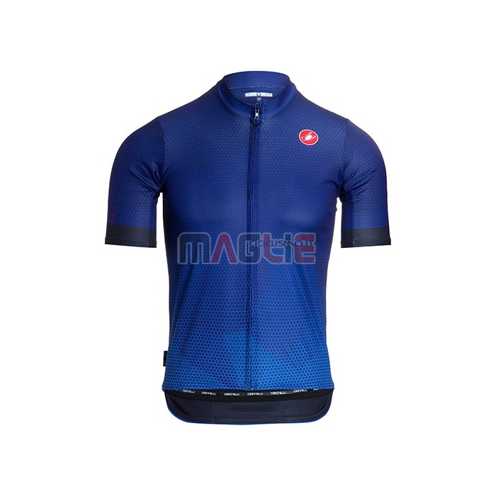 Maglia Castelli Manica Corta 2021 Aceso Blu