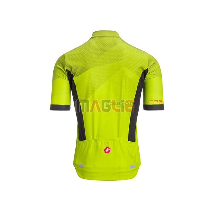 Maglia Castelli Manica Corta 2021 Aceso Giallo