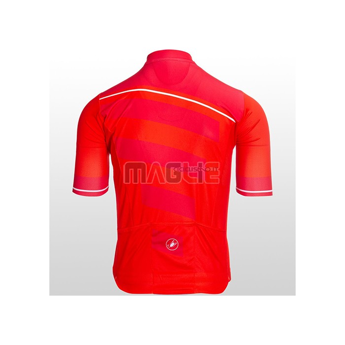 Maglia Castelli Manica Corta 2021 Aceso Rosa Rosso