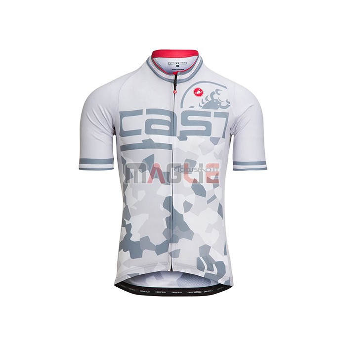 Maglia Castelli Manica Corta 2021 Bianco Grigio
