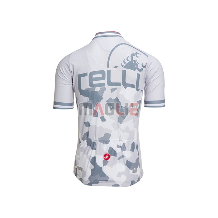 Maglia Castelli Manica Corta 2021 Bianco Grigio