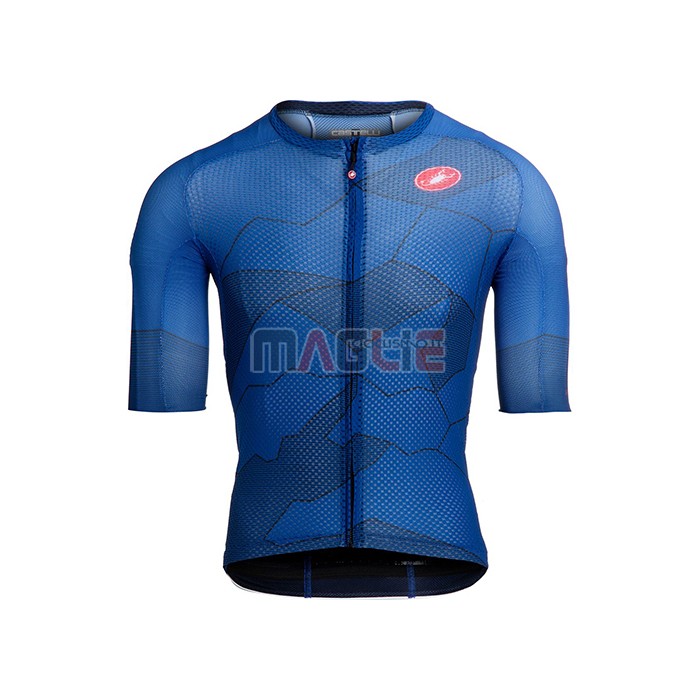 Maglia Castelli Manica Corta 2021 Blu