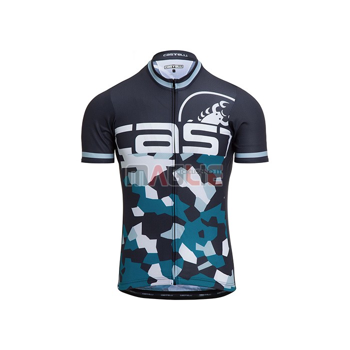Maglia Castelli Manica Corta 2021 Blu Grigio