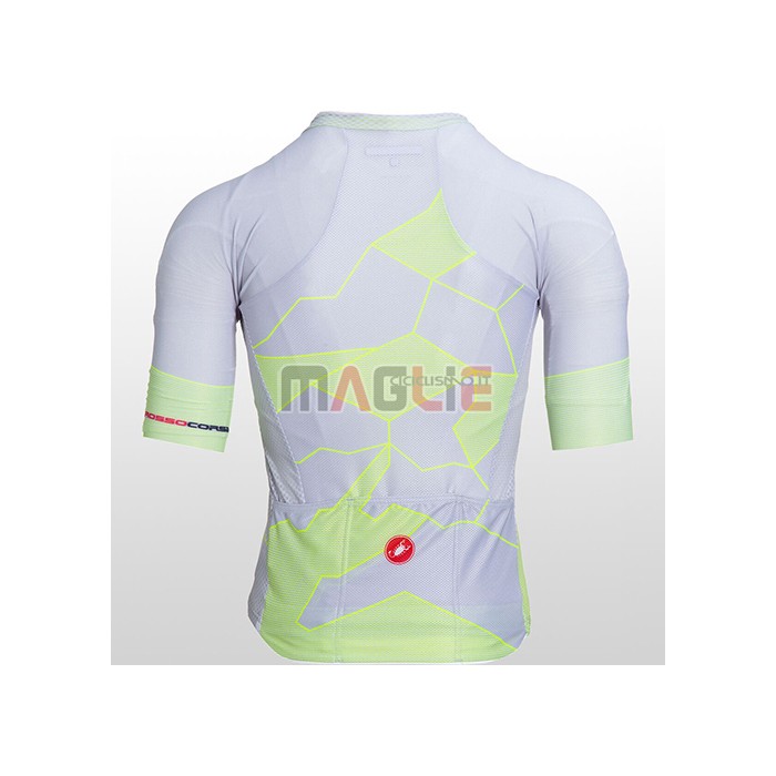 Maglia Castelli Manica Corta 2021 Chiaro Giallo Bianco