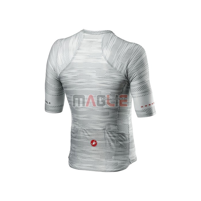 Maglia Castelli Manica Corta 2021 Grigio Bianco