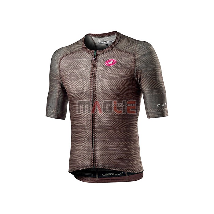 Maglia Castelli Manica Corta 2021 Marrone