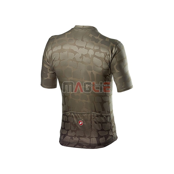 Maglia Castelli Manica Corta 2021 Marrone Verde