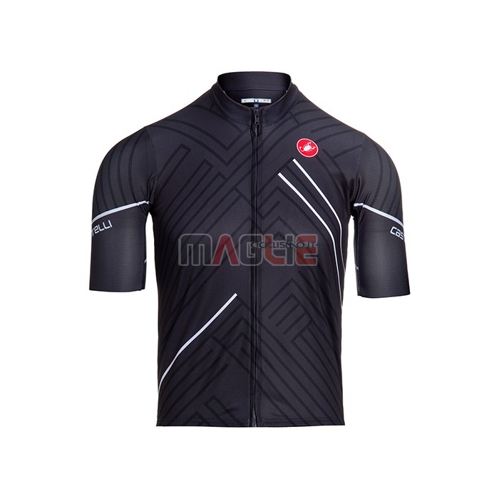 Maglia Castelli Manica Corta 2021 Nero Bianco