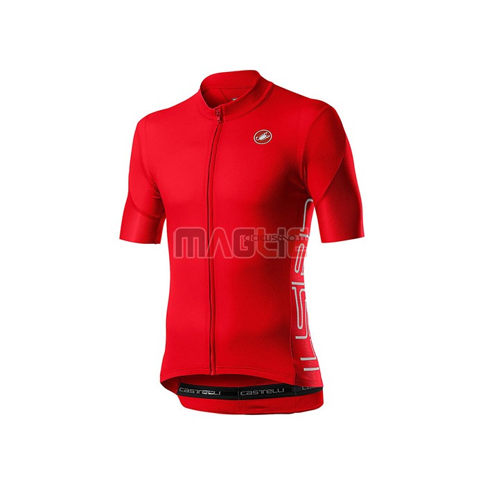 Maglia Castelli Manica Corta 2021 Rosso