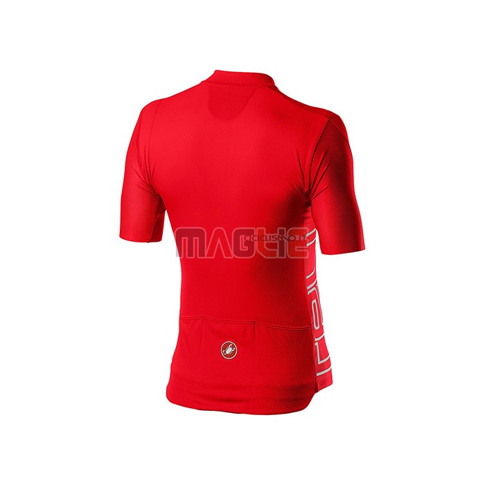 Maglia Castelli Manica Corta 2021 Rosso