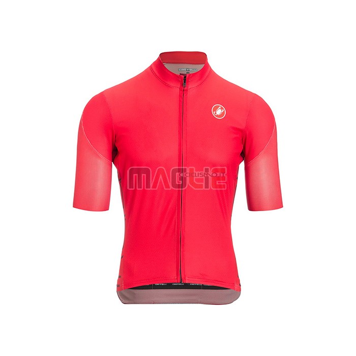 Maglia Castelli Manica Corta 2021 Scuro Rosa