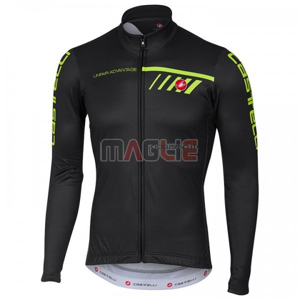 Maglia Castelli Manica Lunga 2017 Nero