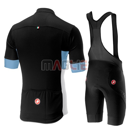 Maglia Castelli Prologo 6 Manica Corta 2019 Nero Celeste Bianco