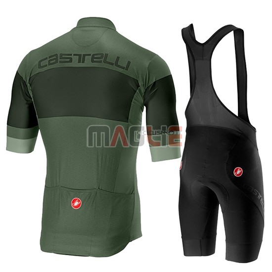 Maglia Castelli Ruota Manica Corta 2019 Nero Verde