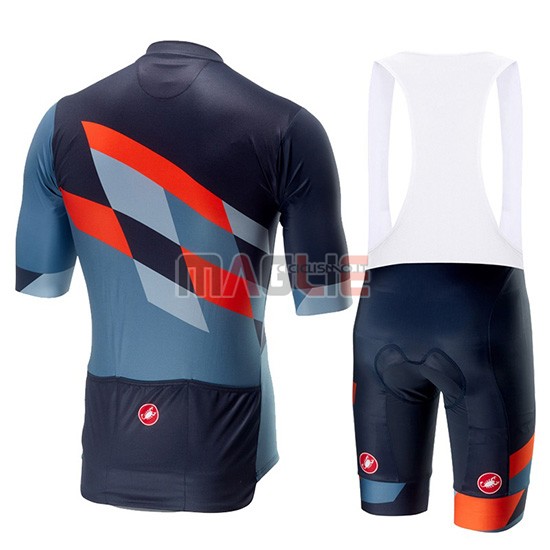 Maglia Castelli Tabula Rasa Manica Corta 2019 Blu Arancione