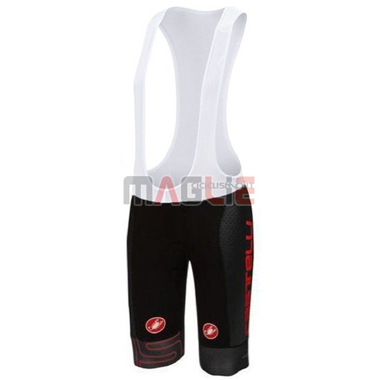 Maglia Castelli manica corta 2016 nero e rosso