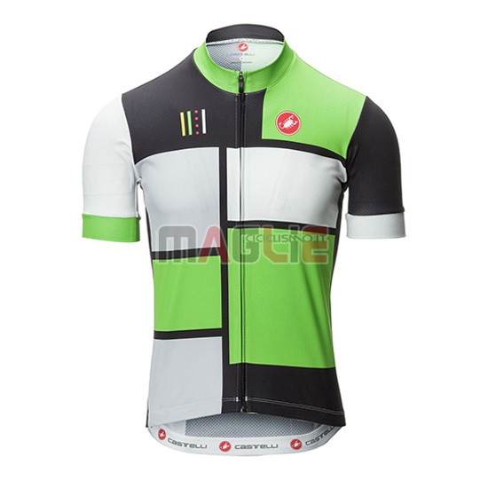 Maglia Castelli manica corta 2016 nero e verde