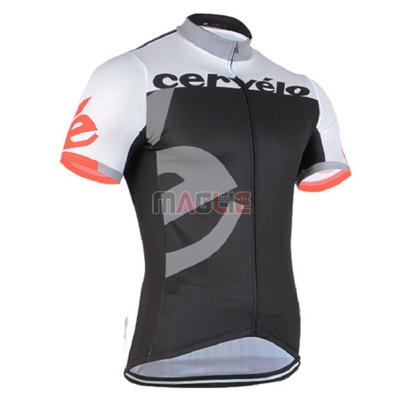 Maglia Cervelo Grigio Manica Corta 2018 Nero