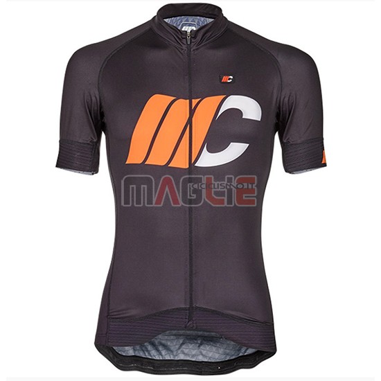 2018 Maglia Cipollini Shading Manica Corta Bianco Nero e Arancione