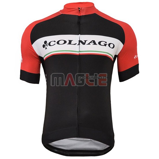 Maglia Colnago Manica Corta 2019 Bianco Nero Rosso