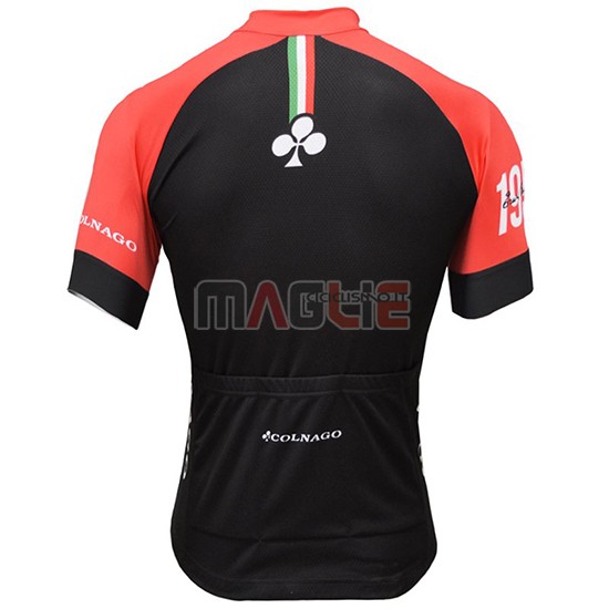 Maglia Colnago Manica Corta 2019 Bianco Nero Rosso