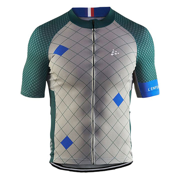 2017 Maglia Craft Monuments argentato e verde