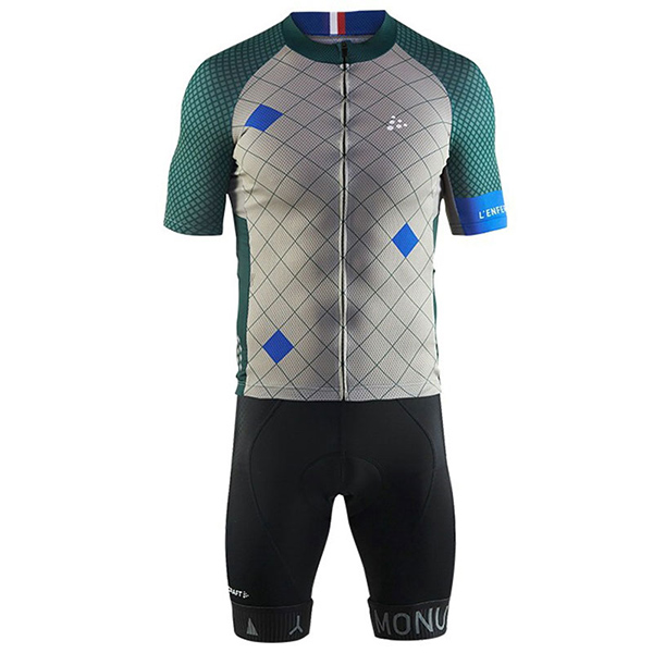 2017 Maglia Craft Monuments argentato e verde