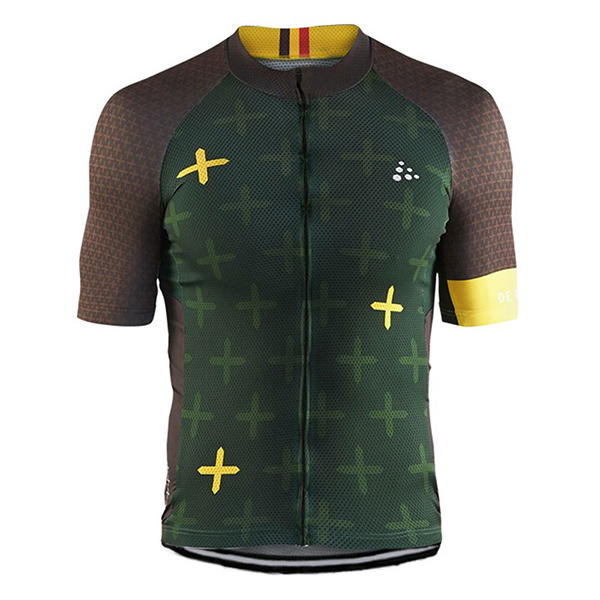 2017 Maglia Craft Monuments marrone e verde