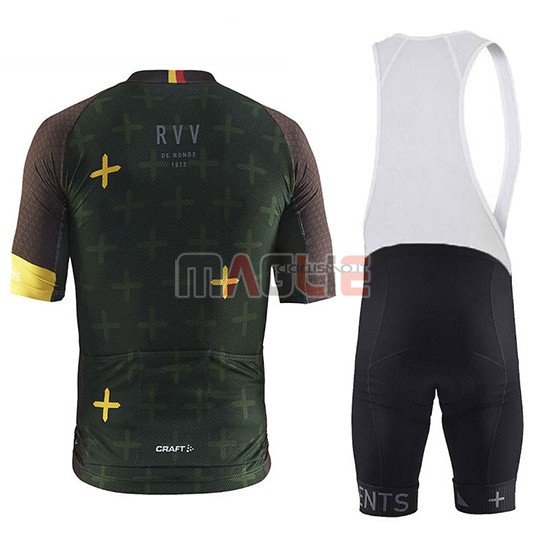 2018 Maglia Craft Monument Manica Corta Spento Verde