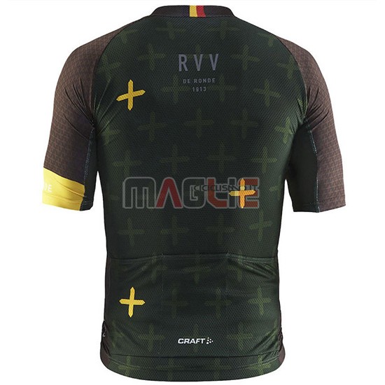 2018 Maglia Craft Monument Manica Corta Spento Verde