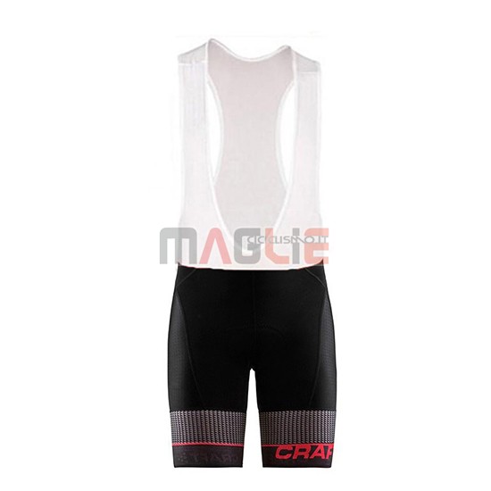 2018 Maglia Craft Route Manica Corta Nero e Rosso