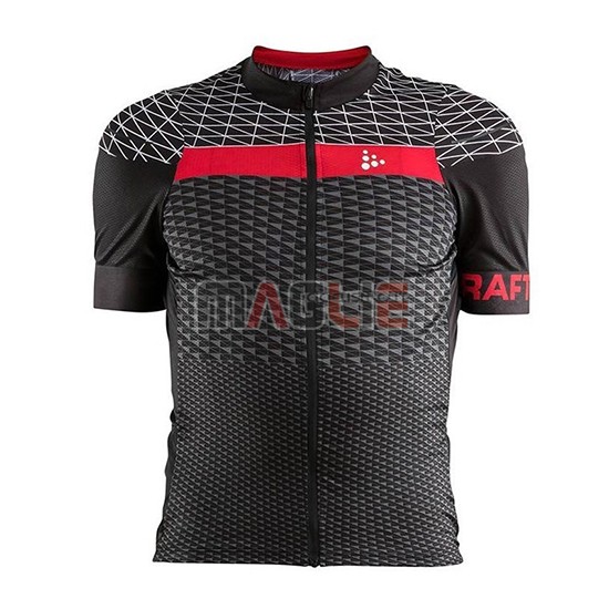 Maglia Craft Route Manica Corta 2018 Nero Rosso - Clicca l'immagine per chiudere