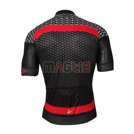 Maglia Craft Route Manica Corta 2018 Nero Rosso - Clicca l'immagine per chiudere