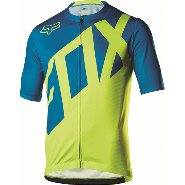 2017 Maglia Fox Livewire blu e verde