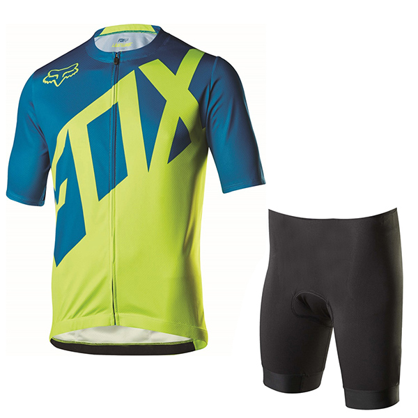 2017 Maglia Fox Livewire blu e verde