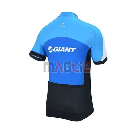 2018 Maglia Giant Club Sport Manica Corta Blu e Nero